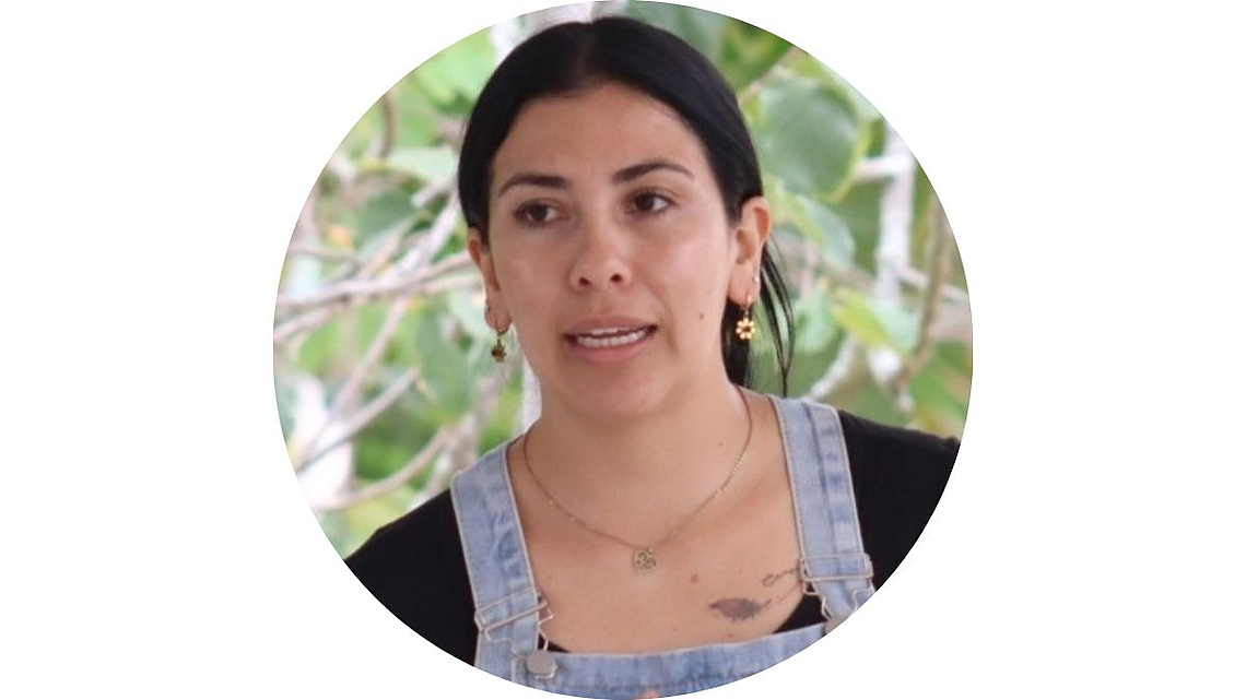 Anyela Guerrero, Gast zur Fastenaktion 2024 aus dem Partnerprojekt Landpastoral der Diözese Pasto, Kolumbien.