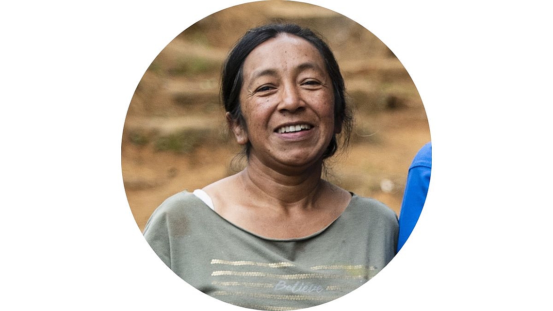 Aida Burbano, Gast zur Fastenaktion 2024 aus dem Partnerprojekt Landpastoral der Diözese Pasto, Kolumbien.